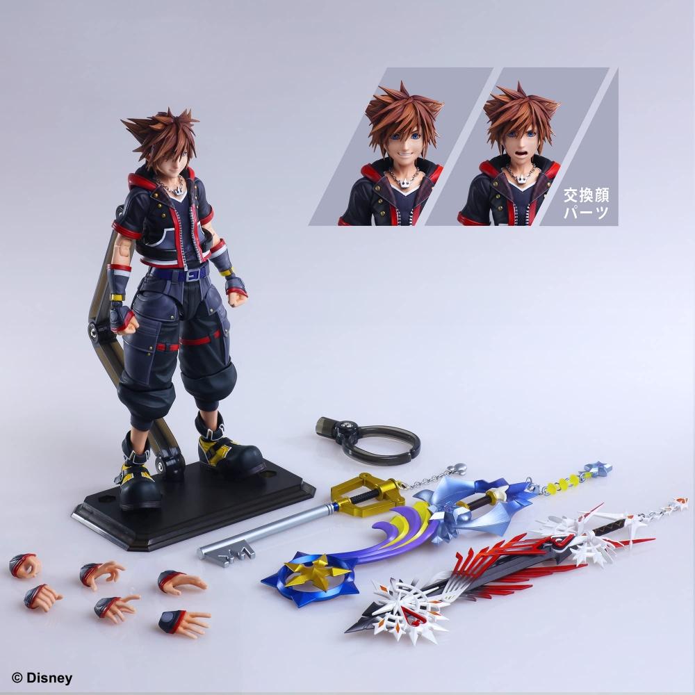 KINGDOM HEARTS III Play Arts Kai Sora ver.2 DX версия ПВХ окрашенная подвижная фигурка — фото 7