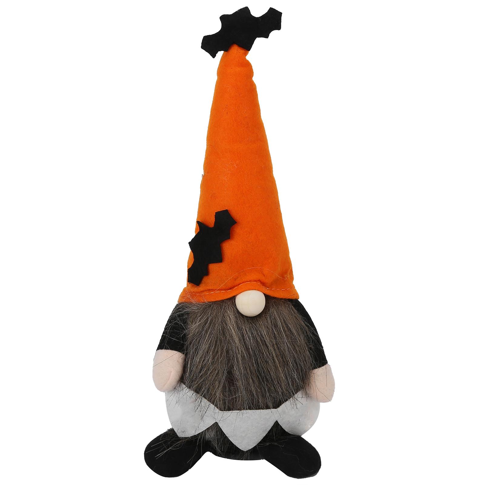 

Хэллоуин Безликая Стоящая Кукла Декоративная Плюшевая Кукла для Обеденного Стола Дивана Полки Кровати Orange Hat