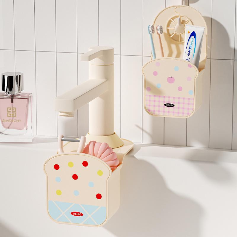 Multi-Functional Hanging Sink Dish Rack with Detachable Hooks and Hollow Drain Storage