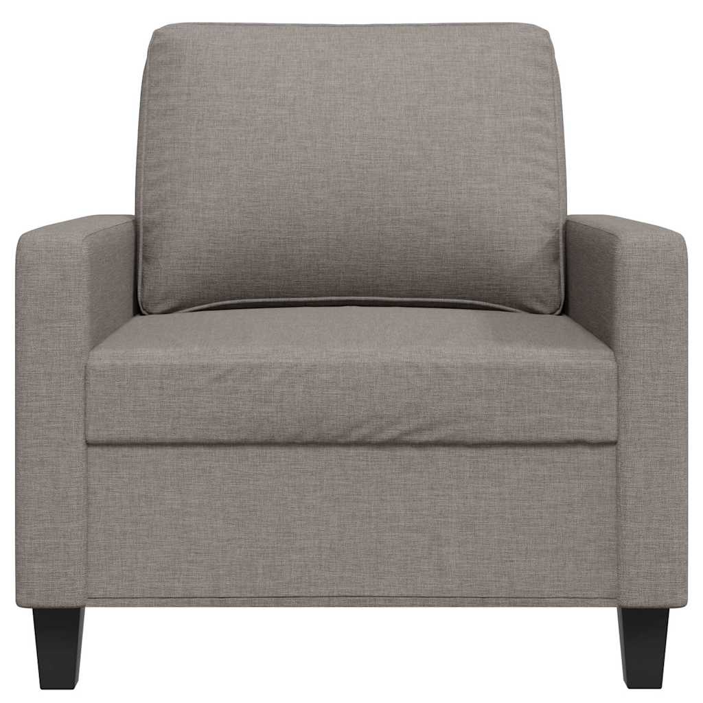 Vidaxl Armchair, Taupe, 60 Cm, Upholstered In Fabric