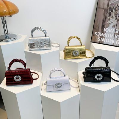 New Casual Simple Handbag Fashionable and Beautiful Personalized Bag Women's Texture Single-shoulder Square Bag