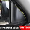 Car Front Inner Door A Pillar Triangle Cover Trim For Renault Kadjar 2016-     Matte Interior Accessories
