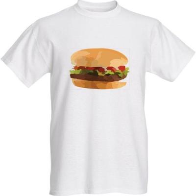 Classic Hamburger T-Shirt - Oil Painting Design - Funny Fast Food Tee