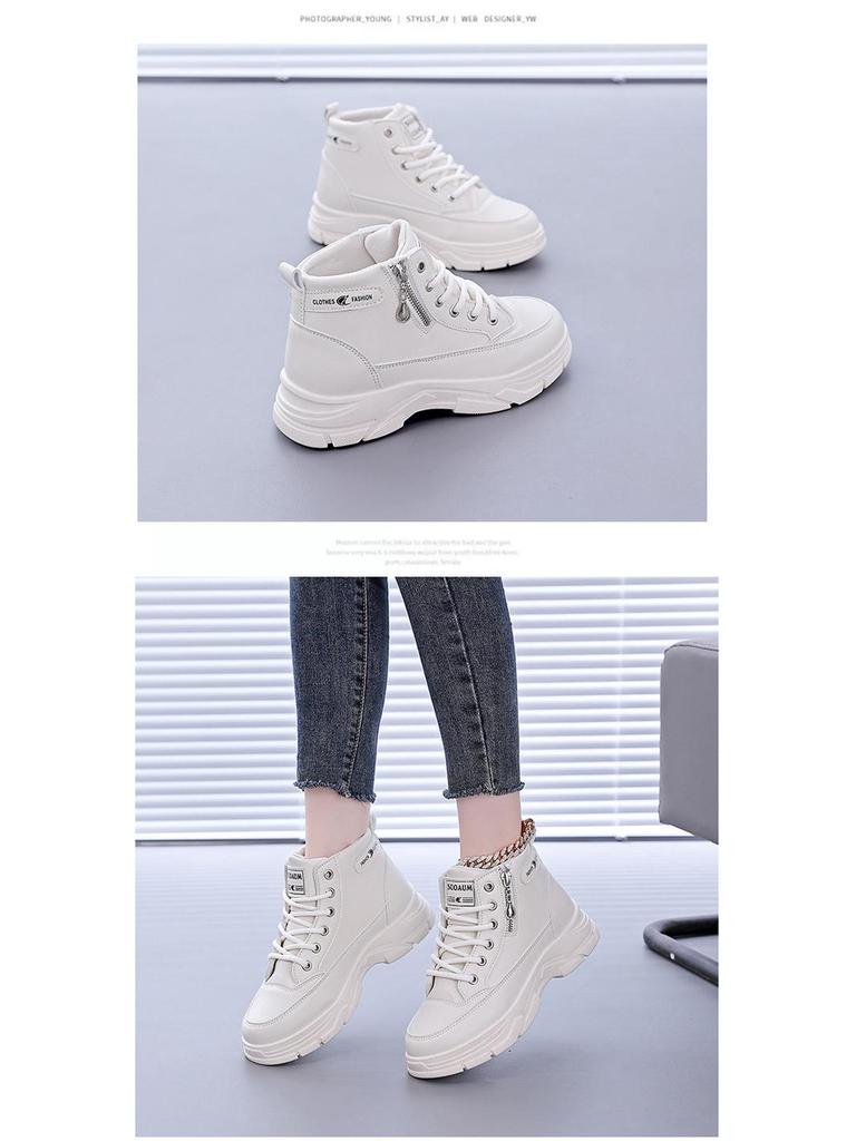 Women's High-Top Spring Sneakers, Versatile Dad Shoes, Perfect with Skirts, Model Z003 (2025)