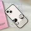 Cartoon Cute Mafalda Phone Case For IPhone 1716 15 14 13 Pro Max 11 12 Mini X Xs XR Black Silicone Cover