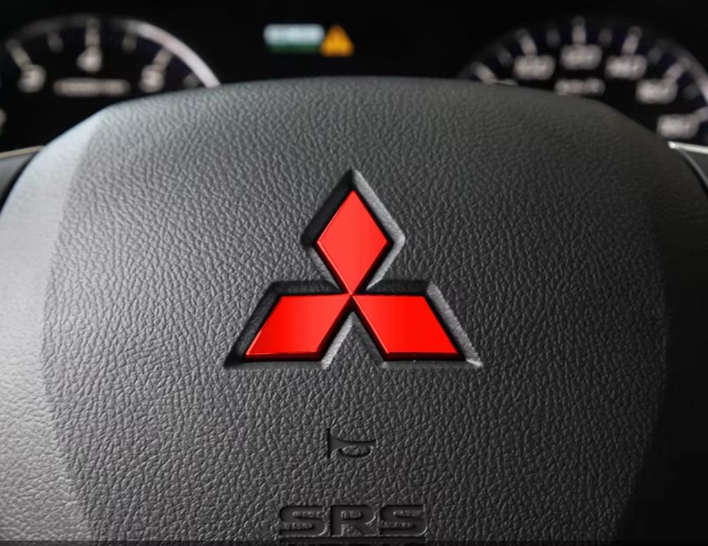 47mm Car ABS Car Steering Wheel Center Stickers for Mitsubishi Lancer EX Galant ASX Outlander Pajero Eclipse Badge Accessories