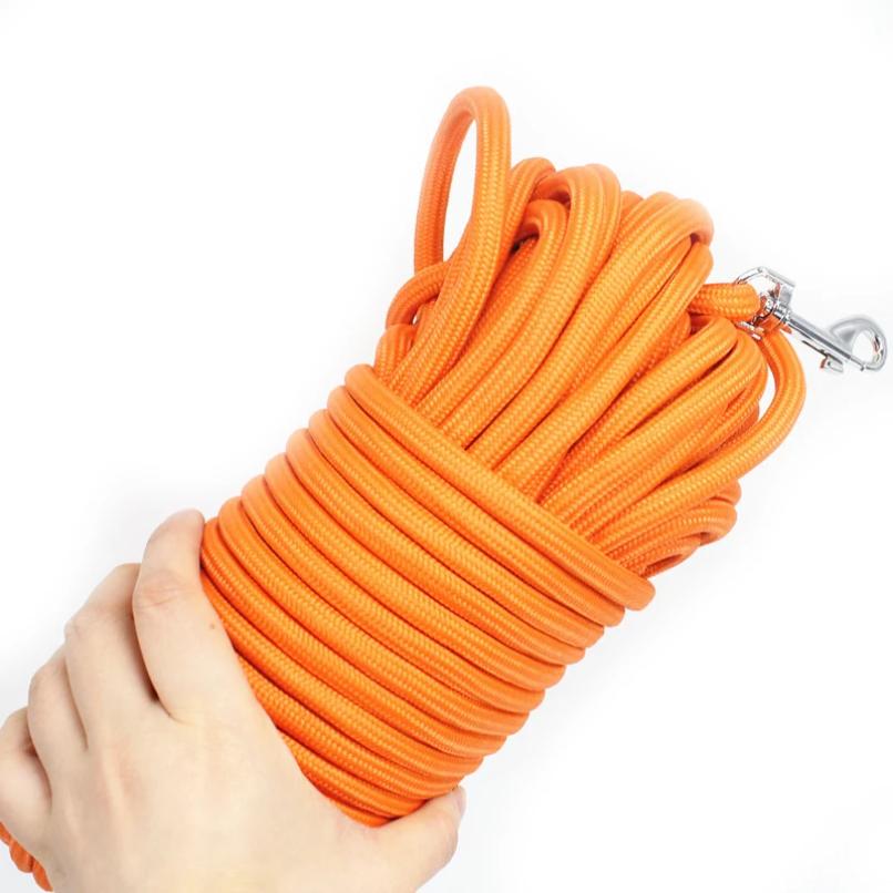 5M/10M/15M lange Hundeleine aus Seil – strapazierfähige Hundeleine aus Nylon für das Agility-Training mit Rückruffunktion für mittelgroße und große Hunde