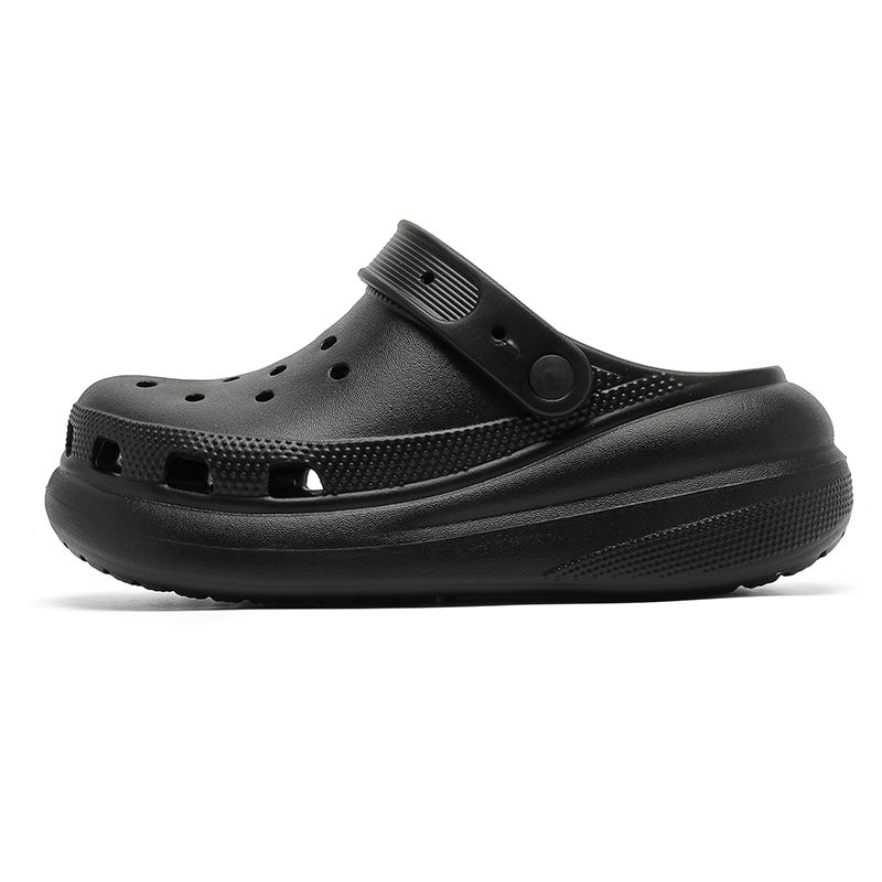 

Ueno Planet 2025 New Arrival Platform Coros Shoes Baby Boy and Girl Summer Outwear Soft Bottom Increase Slip-on Slippers Black 38.5