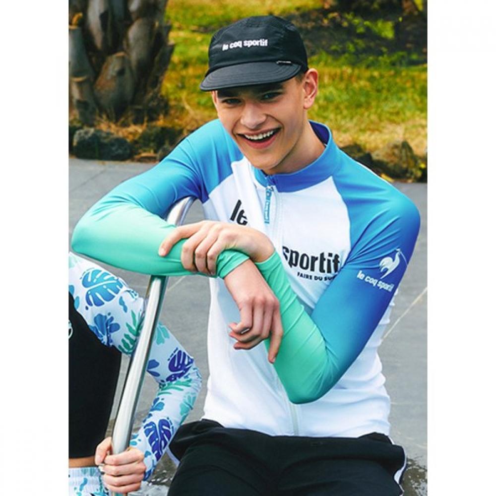 

Le Coq Sportif [cLearance][70 Off] Full Zip Rash Guard Wht Unis Qp223sfz51 BLK black/90 female M