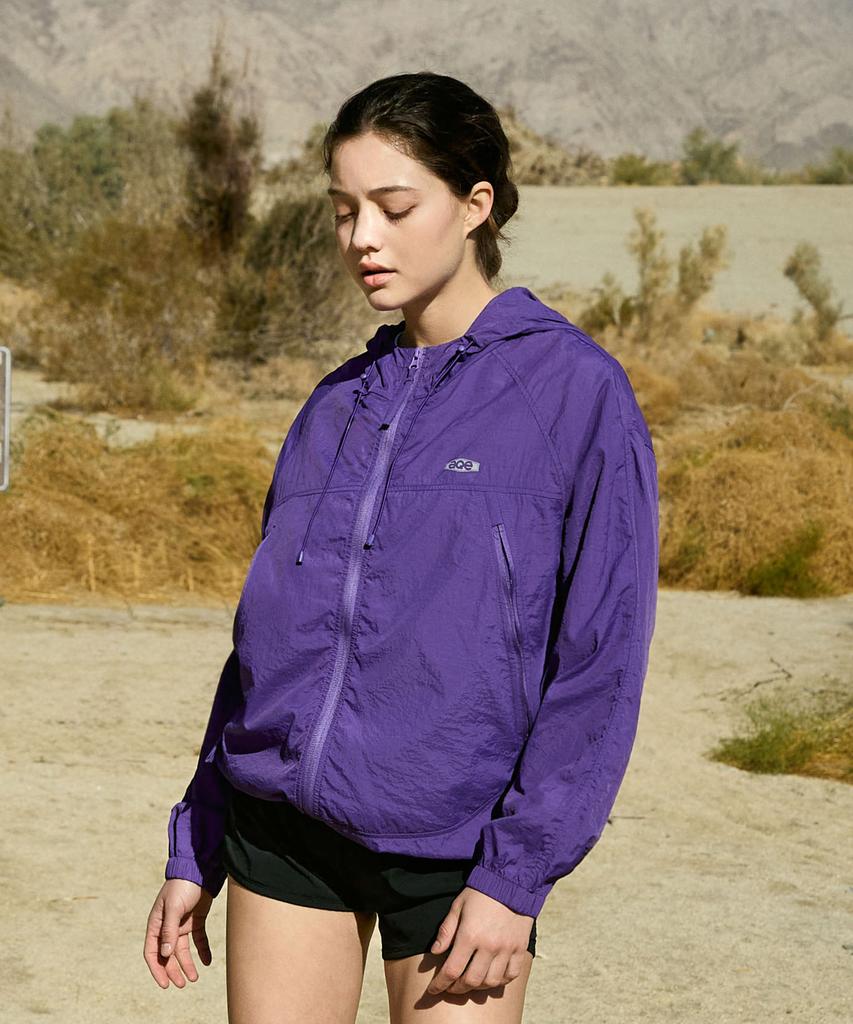 Fluke Ultra Light Packable Windbreaker Jacket Purple Fjk127