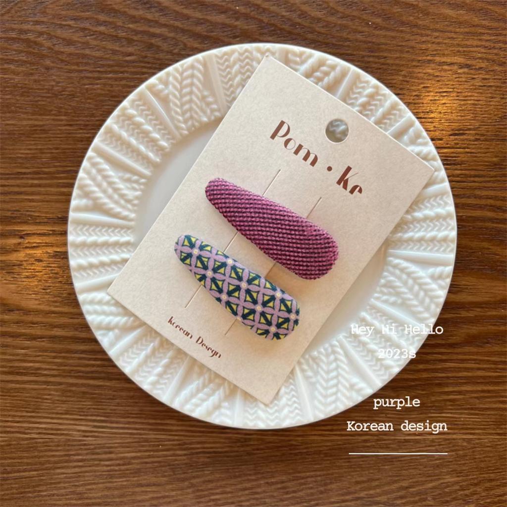 Winter Purple Elegant Hairpins Women Girls Kids Hair Clips Pin Barrettes Accessories Hairgrips Headdress Headwear Ornaments