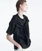 NOIRER Cut-Out Layered Sweatshirt (Black)