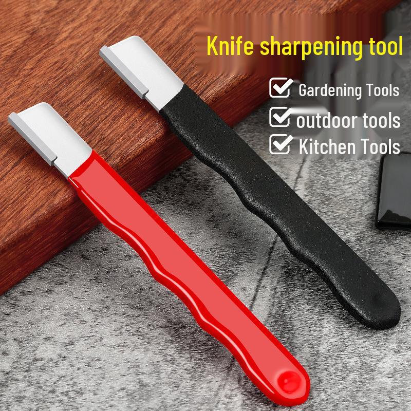 Knife and Blade Sharpener for Knives, Scissors, Shears & Kitchen Tools - Fast, Efficient, Multifunctional Stone Device
