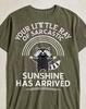 Your Little Ray Of Sarcastic Sunshine T-Shirt, Raccoon Meme Tee, Satirical Vintage Graphic, Humorous Quote Shirt, Quirky Gift Idea