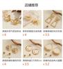 European and American jewelry irregular exaggerated circle stud earrings women's fashion simple temperament earrings retro earrings