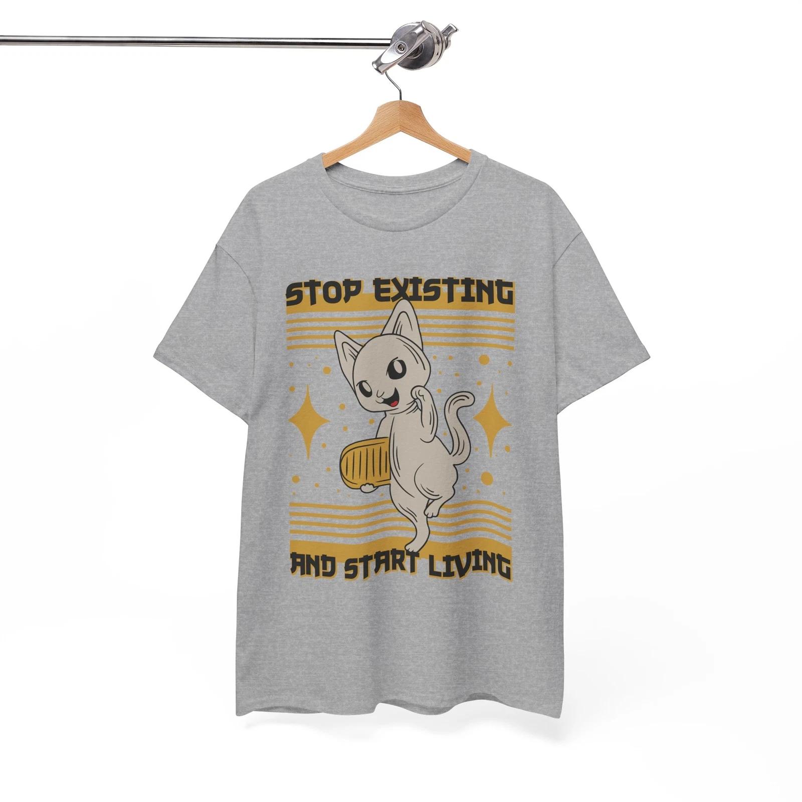 

Stop Existing T-Shirt | Traditional Japan Travel Tee | Zen Buddhist Shirt S