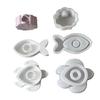 3Pcs Heat Resistant Candle Making Mould Shell Fish Turtles Silicone Designs Ideal for Handcraft Home Decoration Items
