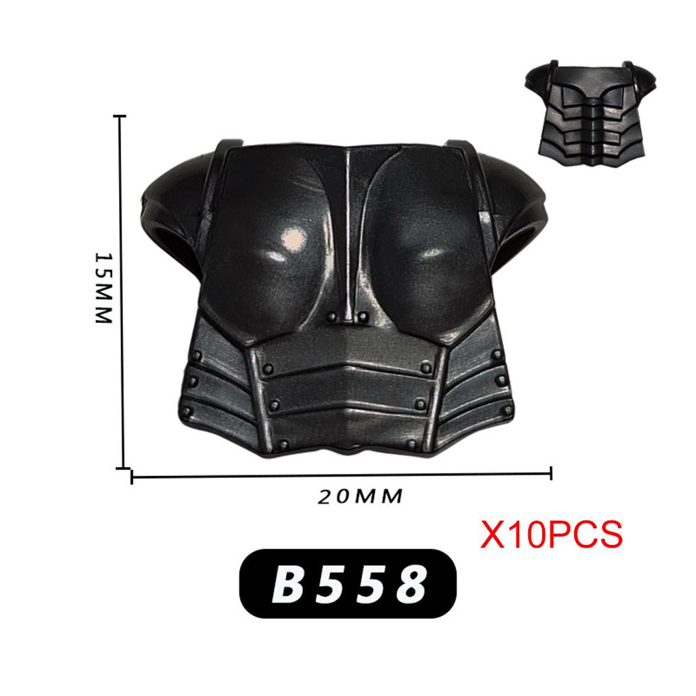 10PCS SET Medieval Times Weapon Accessories Armor Helmet Assembly Scenes Building Blocks DIY Toy Accessories For Children Gifts