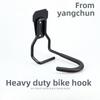 Wall Mount Bicycle Hook Vertical Horizontal Bike Rack Heavy Duty Front Tire Hanger for Garage Home Storage Organizer