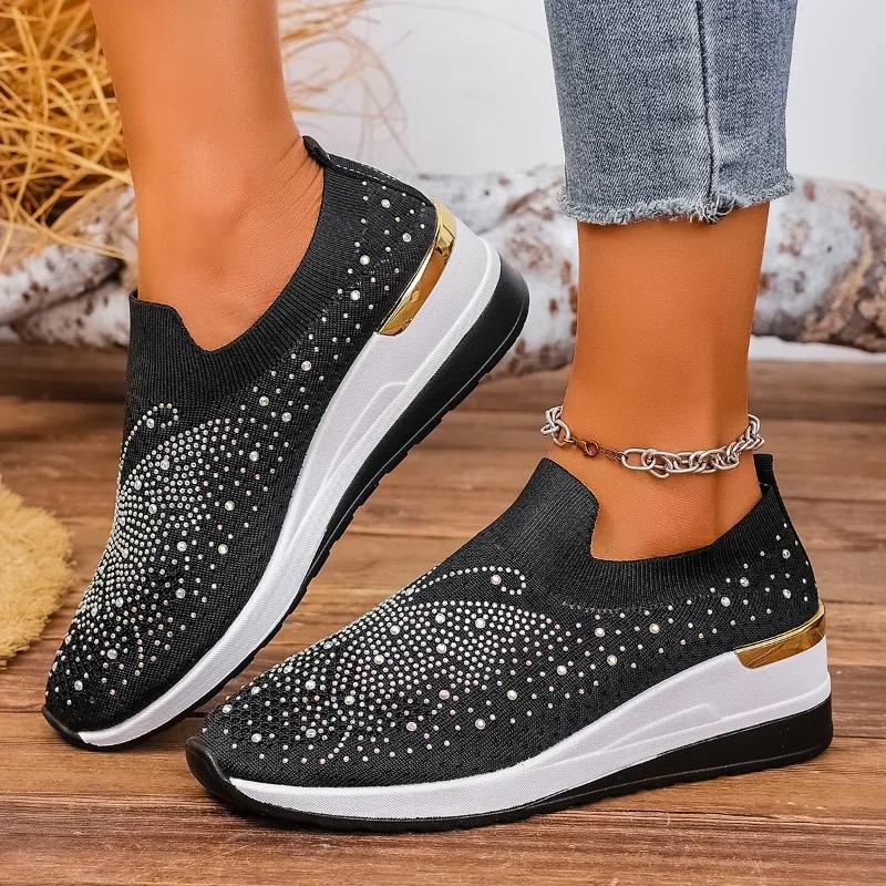 

Модные полутапочки-баотоу с сетчатой вязкой и полыми стежками, женские, новинка лета 2025 года, с квадратным носком, на среднем каблуке, крутые шлепанцы на танкетке 44 чёрный