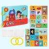 Interactive DIY Kids Busy Book Toy 1-10 Quantity Word Cognition Alphabet Puzzle Game  Kids