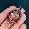 Kingman Red Mohave Copper Turquoise Pendant Copper Pendant Handmade Pendant Natural Gemstone Jewelry Gift for Mom Latest Collection Pendant