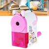 Rotating Pencil Sharpener Cute Portable Efficient Hand Crank Manual Pencil Sharpener for Students