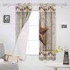 Farm Vintage Pentagram Wood Rustic Blackout Curtains For Living Room Bedroom Printed Window Treatment Drapes Home Decor