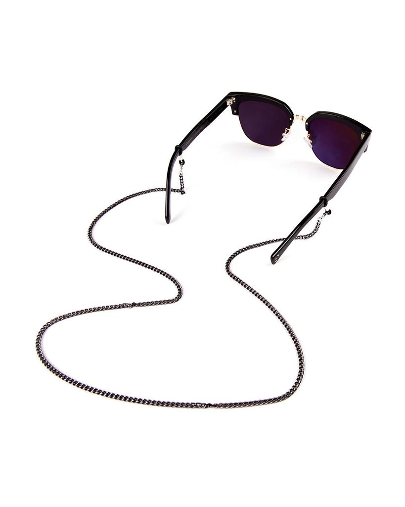Seupeulingseuteulingseu Antique Metal Chain Eyeglass Strap [Black]