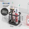 Stainless Steel Electric Toothbrush Wall Holder & Toothpaste Draining Rack