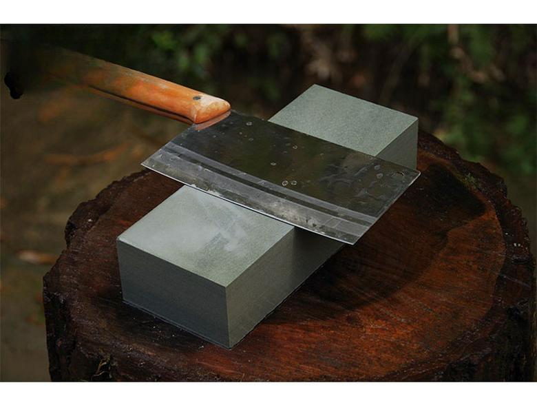 Natürlicher grüner Wetzstein Messerschärfer für den Heimküchengebrauch