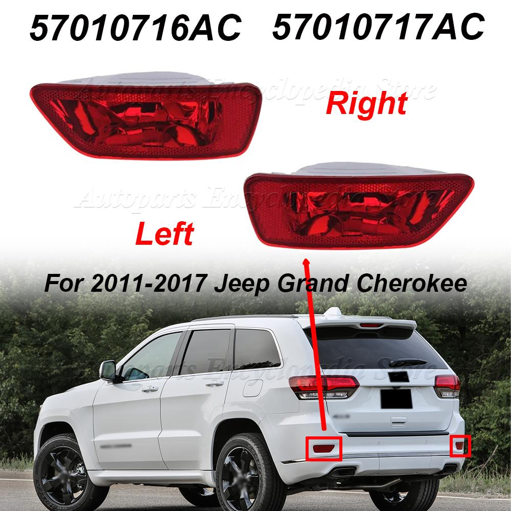 Left Right Car Rear Bumper Reflector Brake Light Tail Lamp 57010716AC For Jeep Compass Grand Cherokee Dodge 2011-2018 57010717AC