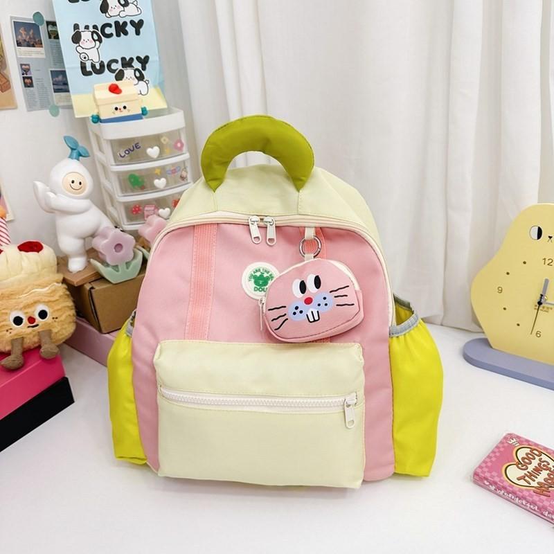 Cute Cartoon Animal Backpack For Kids Breathable Lightweight Nylon School Bag