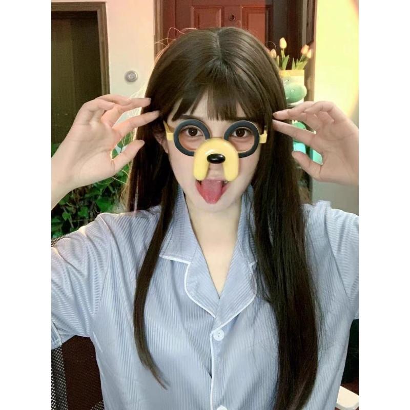 1Pcs Puppy Personality Ball Funny Glasses Pet Fashion Two-Dimensional Halloween Glasses Home Festival Party Supplies