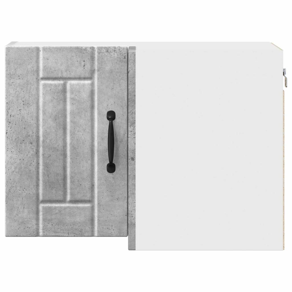 Lucca Wall Corner Cabinet Concrete Grey 57 x 57 x 40 cm Engineered Wood