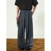 Men S Pleated A Line Wide Leg Loose Straight Breathable Casual Long Pants