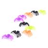 200Pcs/Set Halloween Plastic Mixed-Color Miniature Spiders Decorate Small Toys