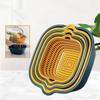 Kitchen Sink Multi-functional Double-layer Strainer for Fruits and Vegetables Designed for Easy Washing