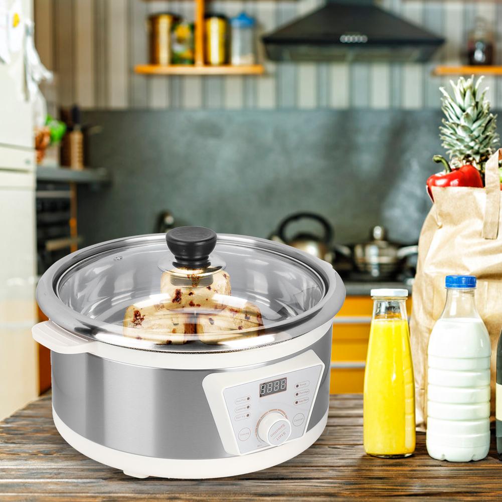 4L Multifunctional Eletric Hot Pot ABS Chafing Dish Household Kitchen Cooking SuppliesEU Plug 220V