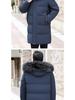 Men's Winter Mid-Length Thickened Down Jacket for Middle-Aged and Elderly - Cold-Proof, Plus Size