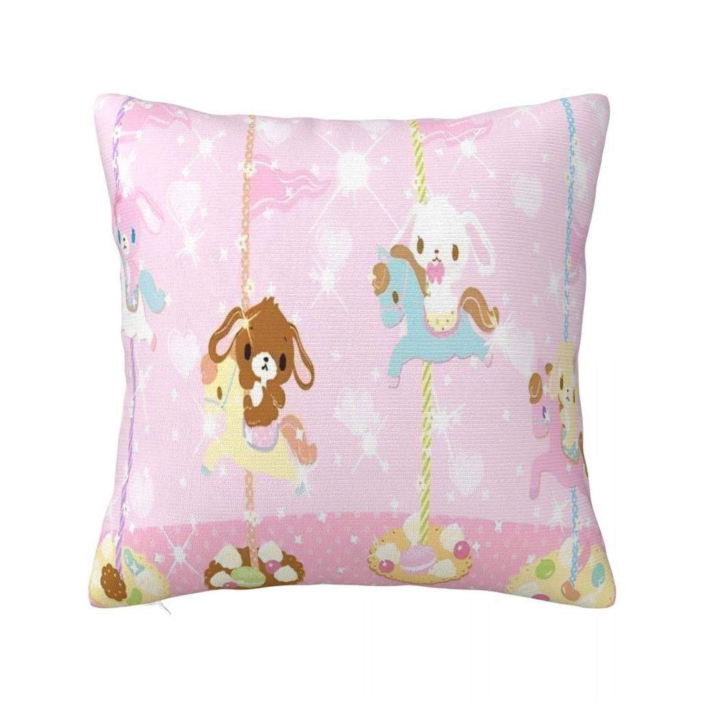 Cute Sugarbunnies Square Pillow Cases Sugar Rabbit Cushion Covers Awesome Decor Pillowcover for Car 45*45cm
