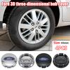 4Pcs 3D 65mm Car Wheel Center Hub Caps ABS Vehicle Tyre Tire Rim Cover Protector Decorations For Ford Transit Fiesta Focus Kuga