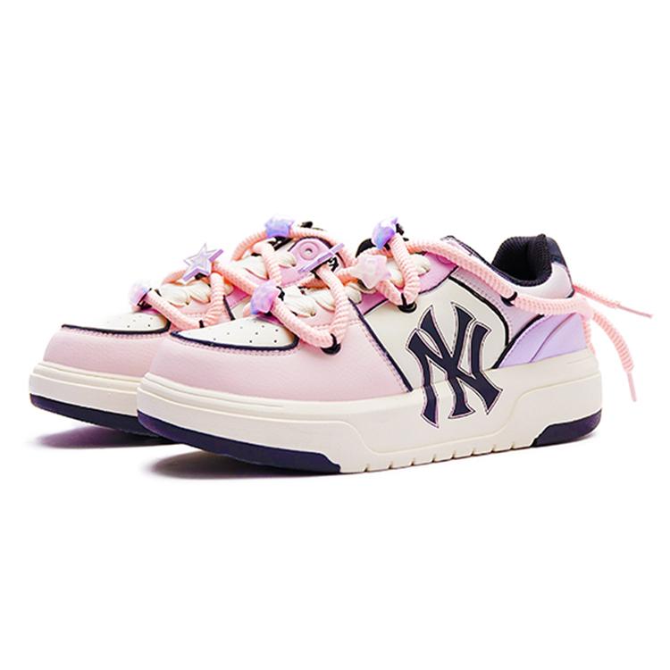 MLB Chunky Liner Jellyfish Sparkling, Starry Sky Lover Low top Skateboard Shoes Unisex Pink White Purple 3ASXCA12N-50WHS(Team15-)