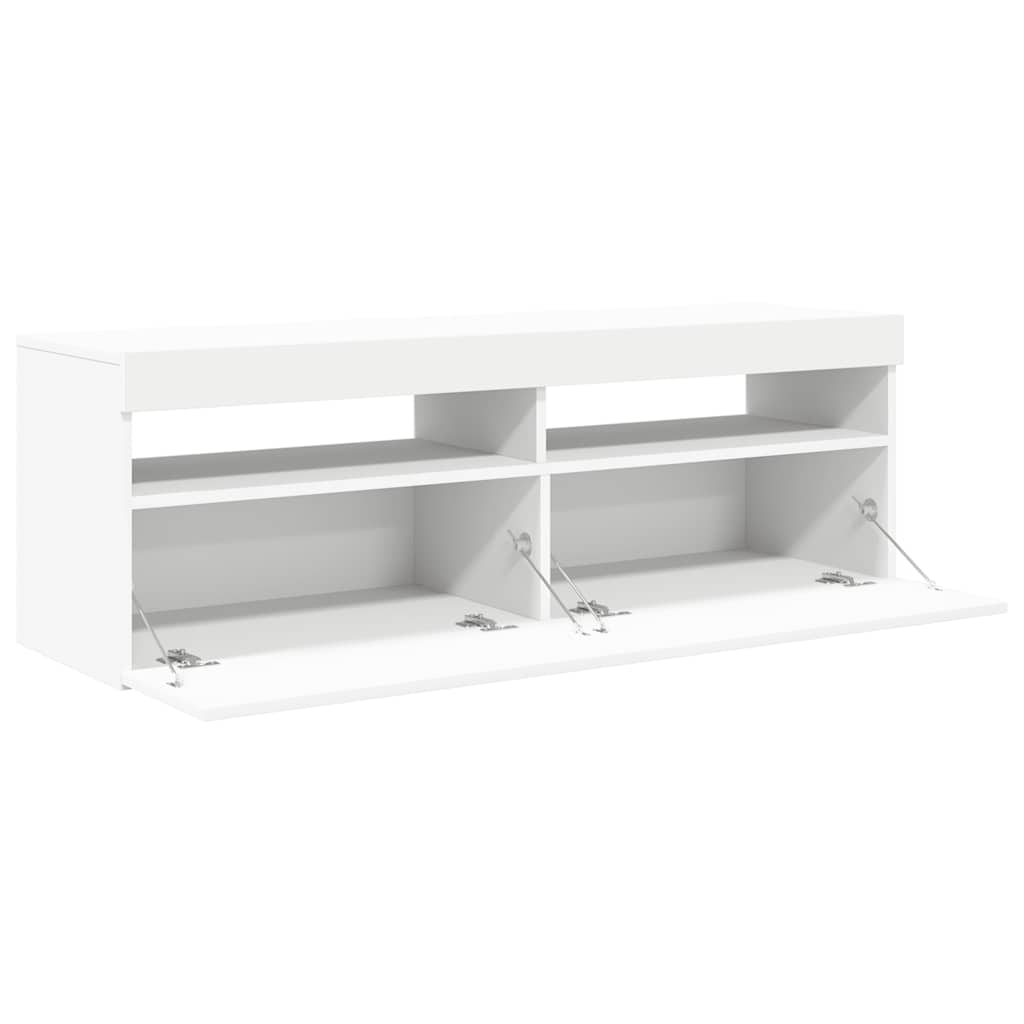Moderne, Minimalistische TV-Schränke Mit LED-Beleuchtung Für Wohnzimmer Und Schlafzimmer, Aufbewahrungssideboards, 120x35x40 Cm
