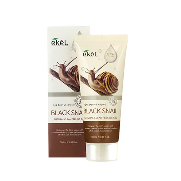 

EKEL Пилинг-скатка с муцином черной улитки Natural Clean peeling gel Black Snail, 100 мл,