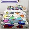 3pcs Duvet Cover Set (1*Duvet Cover + 2*Pillowcase, Without Core), Among Us Print Soft All‑Season Bedding Set, Home Bedroom Decor Gift