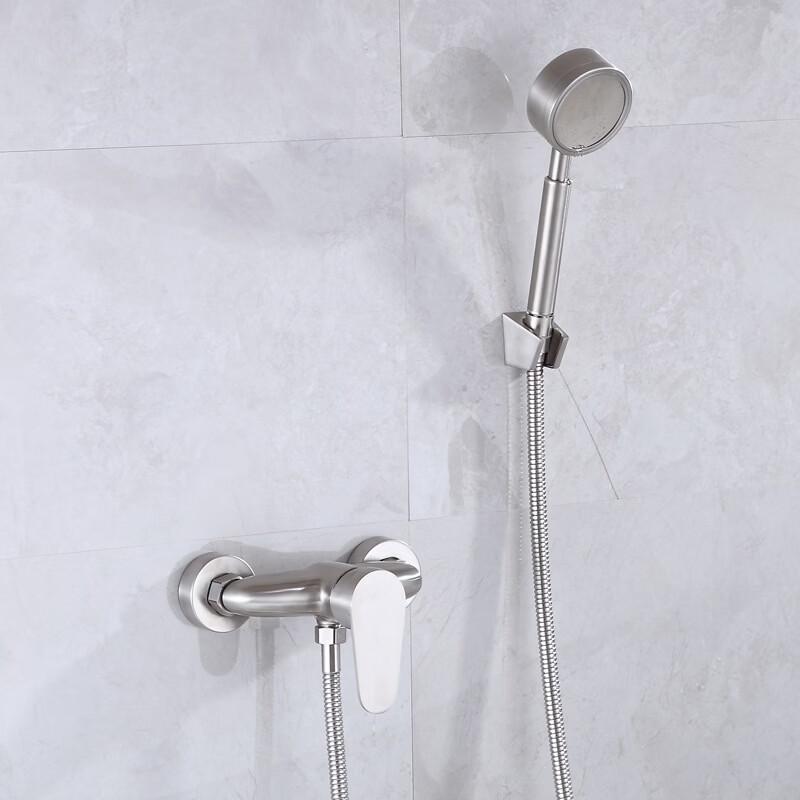 TLXT Stainless Steel Wall-Mounted Shower System with Dual Outlets