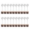 20 Τεμάχια Ξύλινοι Στήριχες Αριθμών Τραπεζιού Ξύλινοι Στήριχες Καρτών Θέσης Κάρτες Ονομάτων Ετικέτες Φαγητού Μέμο Κλιπ Φωτογραφιών για Γάμο
