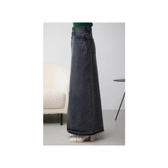 AZUL DENIM Overlap Long Skirt BLU