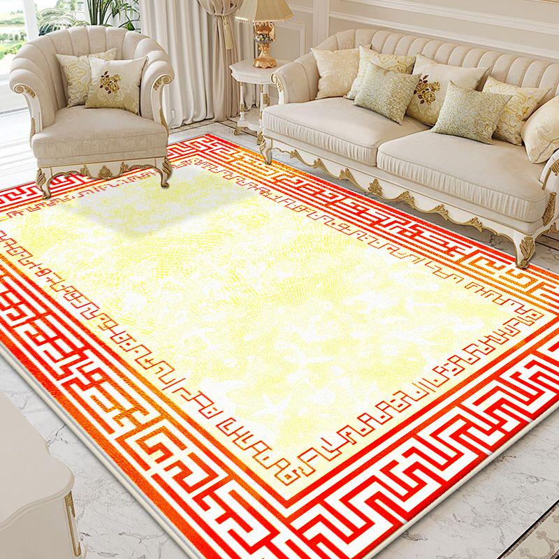 Luxury Gold Living Room Carpet Large Area Decoration Home Bedroom Bedside Rugs High-grade Sofa Side Non-slip Plush Floor Mats